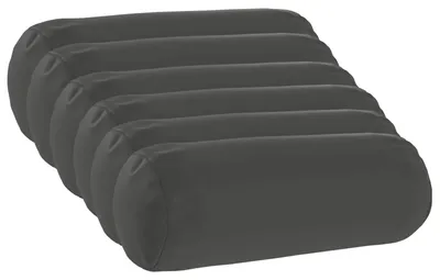 Produktbild von vidaXL Kissenbezug 6 pcs HEERLEN Anthrazit Ø 15 x 40 cm Polyester