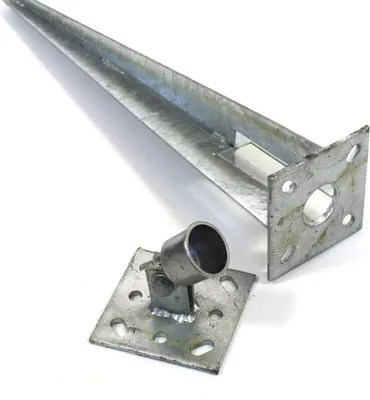 Produktbild von Einschlaghülse Strebenplatte Bodenhülse 50 cm Ø 34 Pfostenträger Zaunpfosten