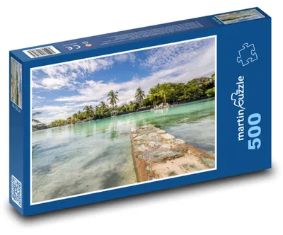 Obrázek produktu pro Puzzle 500 Tropické moře a palmy - martinpuzzle