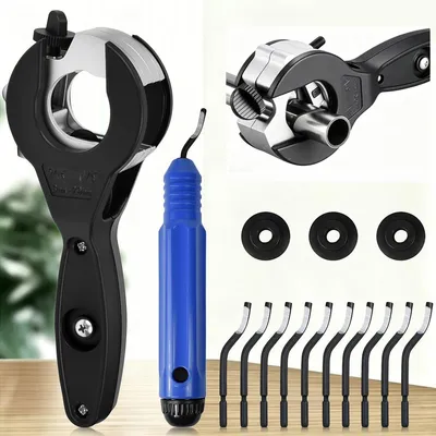 Imagen del producto de Cortador de tubos con trinquete para tubos de 8 a 29 mm, con desbaste