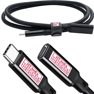 Produktbild von USB-C 3.2 Verlängerung Kabel C-Stecker C-Buchse Type-C Kabel Schnell Laden 1m