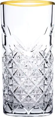 Produktbild von Pasabahce Paşabahçe Timeless Retro - Longdrink - Goldrand - 30 cl - 4 Stück
