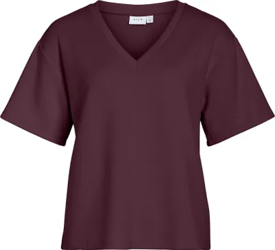 Produktbild von VILA V-Ausschnitt T-Shirt mit kurzen Ärmeln Größe: XS