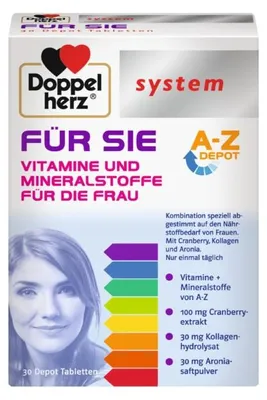 Produktbild von Doppelherz system FÜR SIE, 30 St. Tabletten
