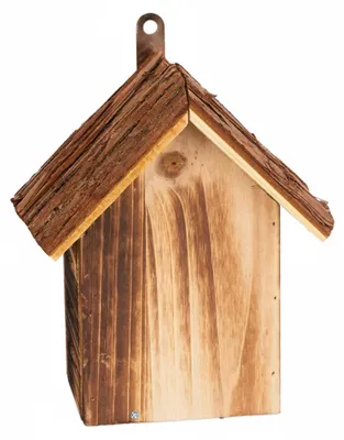 Image de Relaxdays Maison pour coccinelles, en bois, H x l x P : 22 x 18 x 12 cm, résistante aux intempéries, à suspendre, hôtel à insectes pour coccinelles, marron