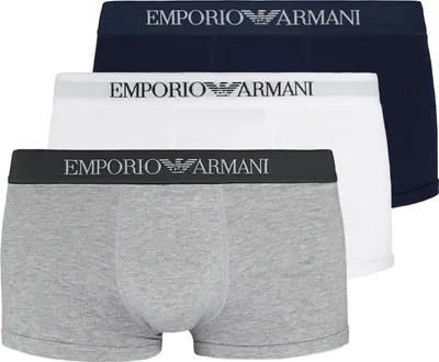 Produktbild von Emporio Armani Unterwäsche 3er Pack Trunk Unterhosen Herrenshorts