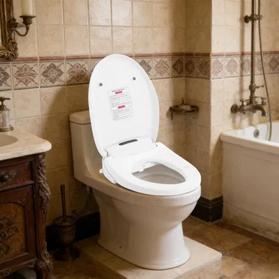 Zdjęcie produktu dla Inteligentny bidet-deska sedesowa, napięcie zasilania 220V, moc 1300W, wodoszczelność IPX4, sterowanie za pomocą pilota, wydłużona konstrukcja