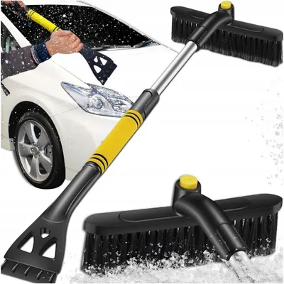 Produktbild von Teleskop Schneebürste mit Eiskratzer 2in1 64–80 cm drehbar 360° Auto SUV Winter