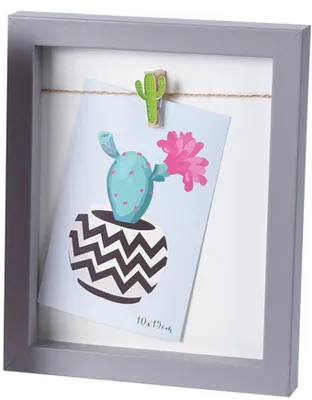 Image de Cadre photo Couleur 23x19cm, cadre gris