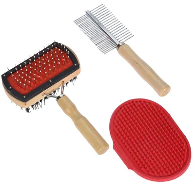 Productafbeelding van Set van 3 borstels voor honden, merk Pet Prior