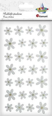 Produktbild von Schaumstoffaufkleber Blumen 28 Stück Titanum