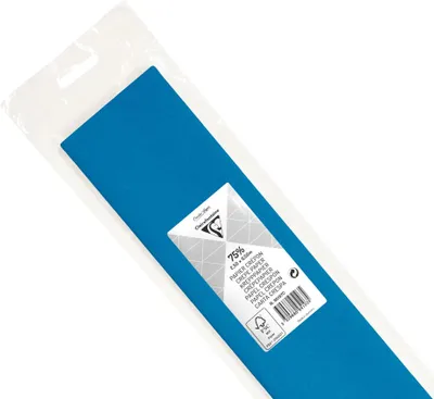 Produktbild von Clairefontaine 10x Krepppapier 1 Blatt 2,50x0,50m Petroliumblau 95157C