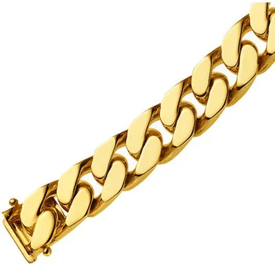 Produktbild von 10mm Armband Panzerarmband 585 Gold Gelbgold massiv 4-seitig diamantiert 22cm