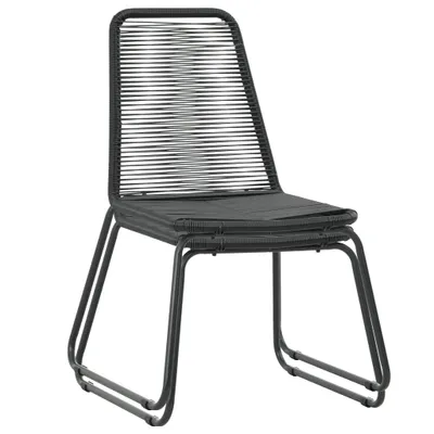 Immagine prodotto di vidaXL Sedie da giardino 2 pz. Poli Rattan Nero