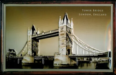 Produktbild von Blechschild Nostalgieschild Tower Bridge London England