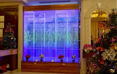 Produktbild von Wandpaneel Wasserblasen LED Wasserwand Design Wasser Wand Beleuchtete 300x300cm
