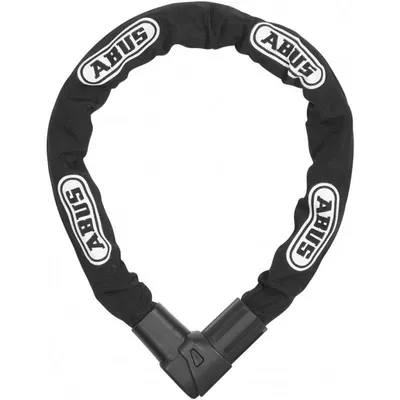 Immagine prodotto di Lucchetto a catena ABUS CityChain 1010 - Lucchetto flessibile per biciclette e biciclette elettriche - in acciaio temprato e con copertura in tessuto - livello di sicurezza ABUS 12 - 170 cm - Nero