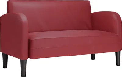 Produktbild von vidaXL Zweisitzer-Sofa Weinrot 110 cm Kunstleder