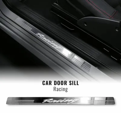 Obrázek produktu pro Ocelová lišta pro dveře automobilu, design "Racing"
