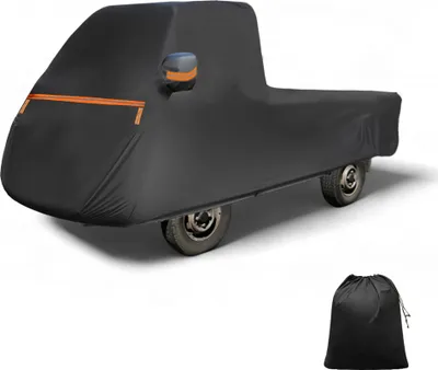 Produktbild von Autoabdeckung fš¹r Daihatsu Hijet Truck Aluminiumfolie Baumwolle Outdoor Voll Autoabdeckung Alle Wetter Wasserdicht Winddicht Regen Schnee Schutz mit Tš¹r Rei?verschluss