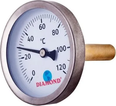 Obrázek produktu pro Termometr Śr 63Mm 0-120C, Tył-Gw 1/2'
