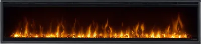 Produktbild von Dimplex Ignite XL 74", Wandmontierbarer Kamin, Geschlossen, Elektro, Schwarz, Drinnen, Optiflame