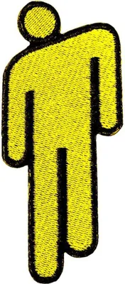 Immagine prodotto di Billie Eilish - Logo Blohsh - Toppa da stirare - Cotone RO9457 (Taglia unica) (Giallo)
