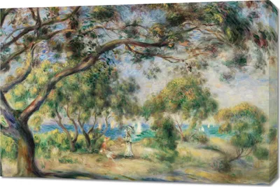Immagine prodotto di Quadro 90x60 cm Paysage, Pierre-Auguste Renoir Vintage per il salotto