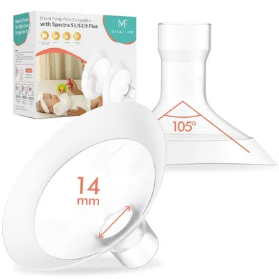 Produktbild von Omgoods – Set mit 2 weichen Aufsätzen für Milchsauger
