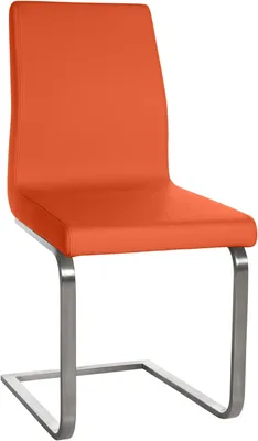 Immagine prodotto di CLP Sedia da pranzo Belfort con robusta struttura in acciaio inox, arancione