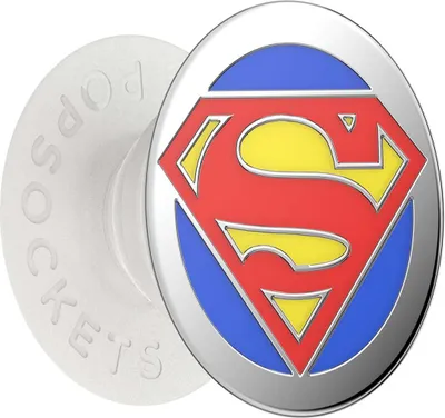 Produktbild von PopSockets, PopGrip Enamel Superman für Smartphones, Rot