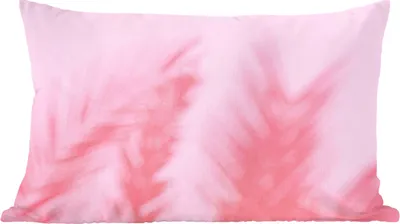 Produktbild von MuchoWow® Zierkissen Sofakissen Wohnzimmer Dekokissen 60x40 cm Pflanzen - Blätter - Rosa - Kopfkissen - Polster mit Foto