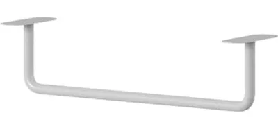 Immagine prodotto di Appendiabiti da bagno Nicole – Elegante portasciugamani in metallo | Colore: bianco | Dimensioni: 26,6 x 6,8 x 7 cm