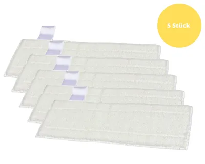 Image de Invest 5x microfibres buse de sol set de chiffons pour nettoyeur à vapeur EasyFix SC1 SC2 SC3 SC4 SC5 Chiffons de rechange Kärcher