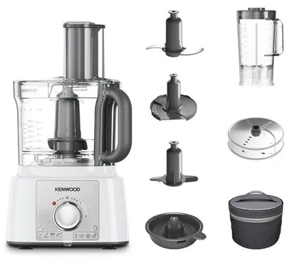 Image de Robot Multifonction KENWOOD MultiPro Express FDP65.450WH, 1000 W, Bol 3 L, Blender 1,5 L, Blanc