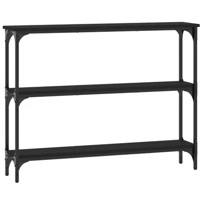 Obrázok produktu pre vidaXL Konzolový stôl čierny 100x22,5x75 cm Drevo Materiál