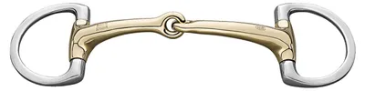 Produktbild von Sprenger Dynamic RS Olivenkopf Unterlegtrense mit D-förmigem Ring 14 mm Sensogan, Größe:105 mm