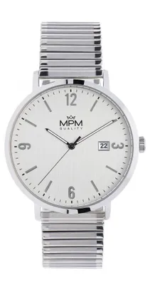 Produktbild von MPM-Quality Klasik Herrenuhr Edelstahl Silber Zifferblatt Silber