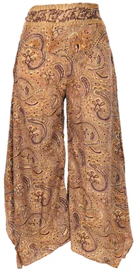 Produktbild von Palazzohose, Weite Boho Sommerhose - Curry, Damen, Polyester, Größe: M