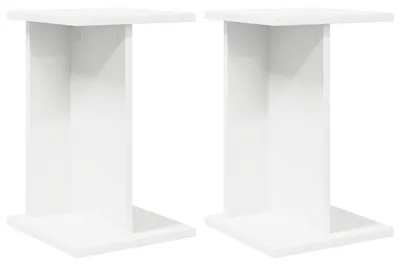Produktbild von vidaXL Pflanzenständer 2 pcs Weiß 25 x 25,5 x 40,5 cm Holzwerkstoff