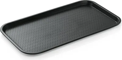 Produktbild von 15x WAS Germany Gastro Tablett schwarz stapelbar GN 1/1 53 x 32,5 cm Serviertablett Polypropylen