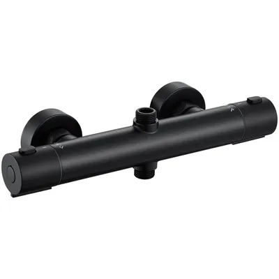 Produktbild von Auralum Mischbatterie Dusche, Duscharmatur mit Thermostat, Auralum Duschthermostat Aufputz Thermostat mit 38°C Sicherheitstaste, Duscharmaturen Brause