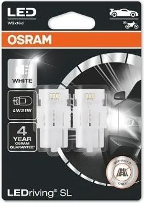 Zdjęcie produktu dla Żarówka Ledriving Sl W21W Biała Blister 2 Szt Led (Brak Ece)