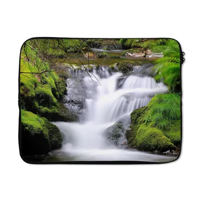 Produktbild von MuchoWow® Laptop Hülle 15 Zoll Wasser - Natur - Wasserfall Laptoptasche - Laptoptasche - Sleeve - Rundum-Schutz