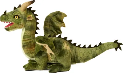 Produktbild von Uni-Toys - Drache grün - 40 cm (Länge) - Plüsch-Fabeltier - Plüschtier, Kuscheltier