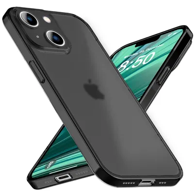 Immagine prodotto di Custodia ultra sottile per iPhone 14 Plus, sottile 0,3 mm trasparente protettiva custodia del telefono cellulare nero