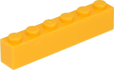 Produktbild von Lego® 1 Stück 3009 Stein Brick 1x6 Part Basic Steine 1 Helles Hellorange