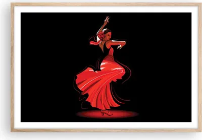 Produktbild von Gerahmtes Poster - Rahmen in heller Eiche - Tanz Tänzer - 91,5x61 cm - Wand Bild - Wanddeko - Wandbilder - Kunstposter - Wandposter - Bilderrahmen - Bilder - Kunstdruck - Wandbild - P2NAA91x61-4121