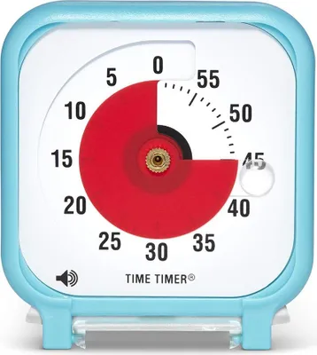 Produktbild von Time Timer klein, 7,5x7,5 cm türkis blau