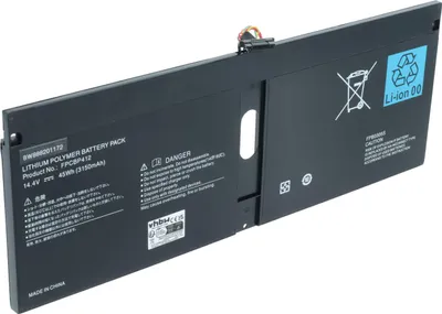 Produktbild von vhbw Akku kompatibel mit Fujitsu LifeBook U9040MXPR1DE, U9040MXPC1DE Notebook (3050 mAh, 14,4 V, Li-Polymer)